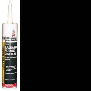 Lighthouse-ge Plastics L411-1 1 Gallon White Smooth Knife Grade Elastomeric Kover Krack