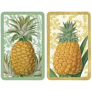 Royal Pineapple Double Deck Bridge Playing Cards For Entertaining