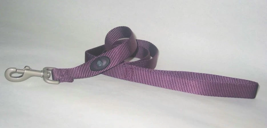 Hamilton Pet Company Single Thick Nylon Dog Lead 5/8" X 6' Plum Color Model B Slf 6pm