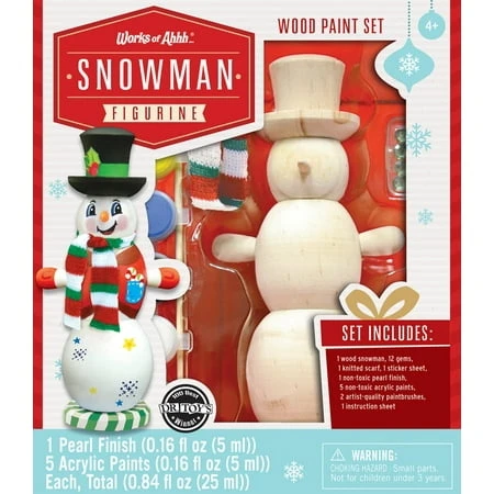 Masterpieces Works Of Ahhh Holiday Collection Snowman Paint Kit