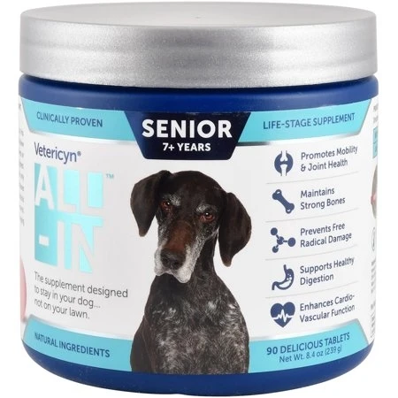 Vetericyn Senior Life-Stage Dog Supplement, Count of 90, .55 LB