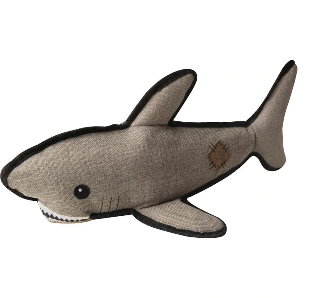 712176 Snugar Saul Shark With Ball Pet Toy For Dogs And Cats