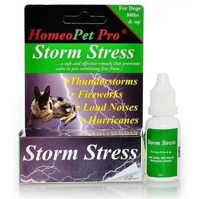 Homeopet Pro Storm Stress Relief For Dogs Over 80 Lbs, 5 Ml Bottle