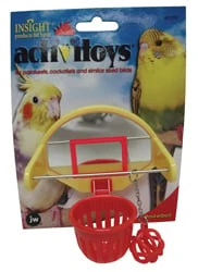Jw Pet Activitoys Birdie Basketball Toy For Parakeets And Cockatiels - Model 31092