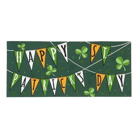 St. Patrick's Day Banner Sassafras Switch Mat 10 X 22 Inches