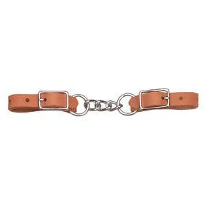 Weaver Heavy-duty Single Link Chain Curb Strap 3 1/2 Inch Russet Leather