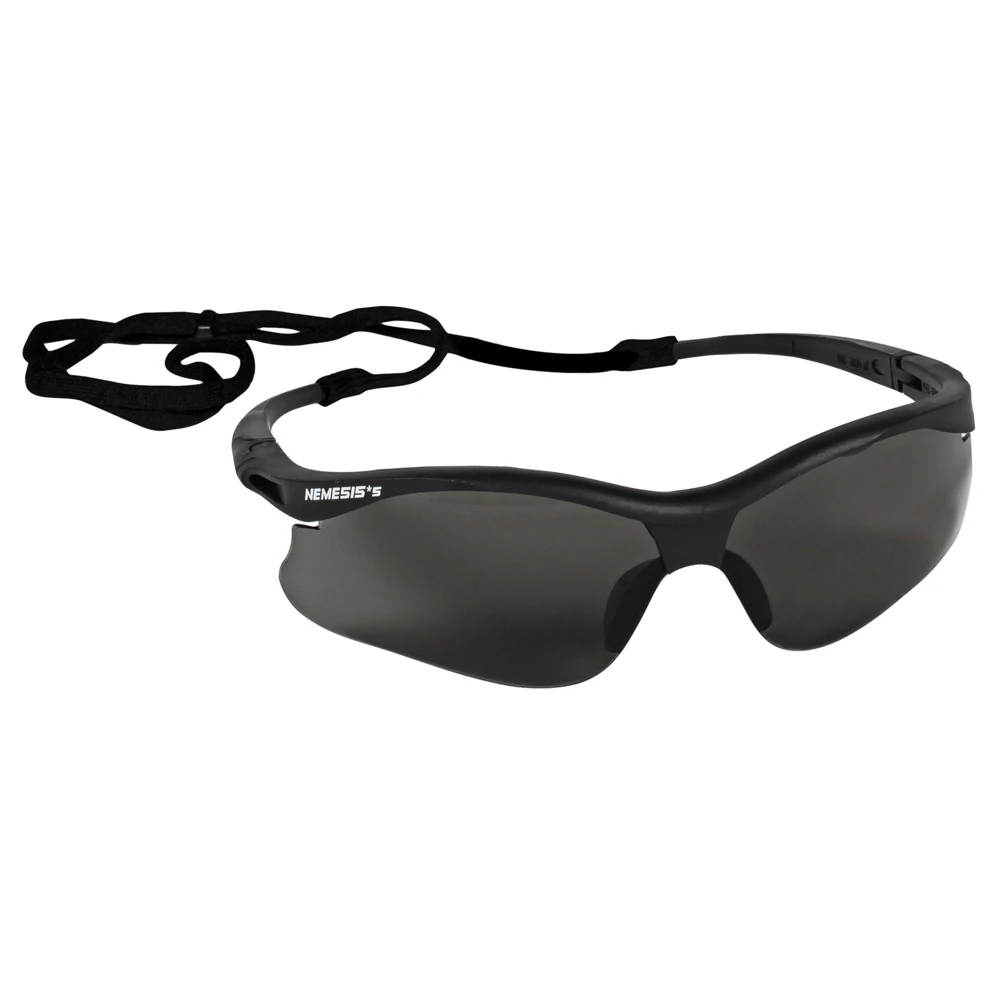 Kleenguard Nemesis Small Safety Glasses, Polycarbonate, Black, 12 Pair Per Box