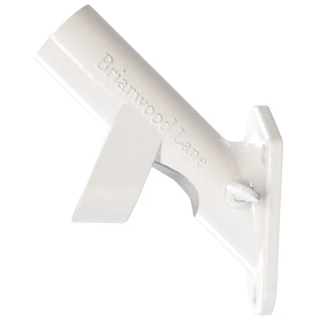 White 2 Position Metal Flag Pole Bracket By Briarwood Lane
