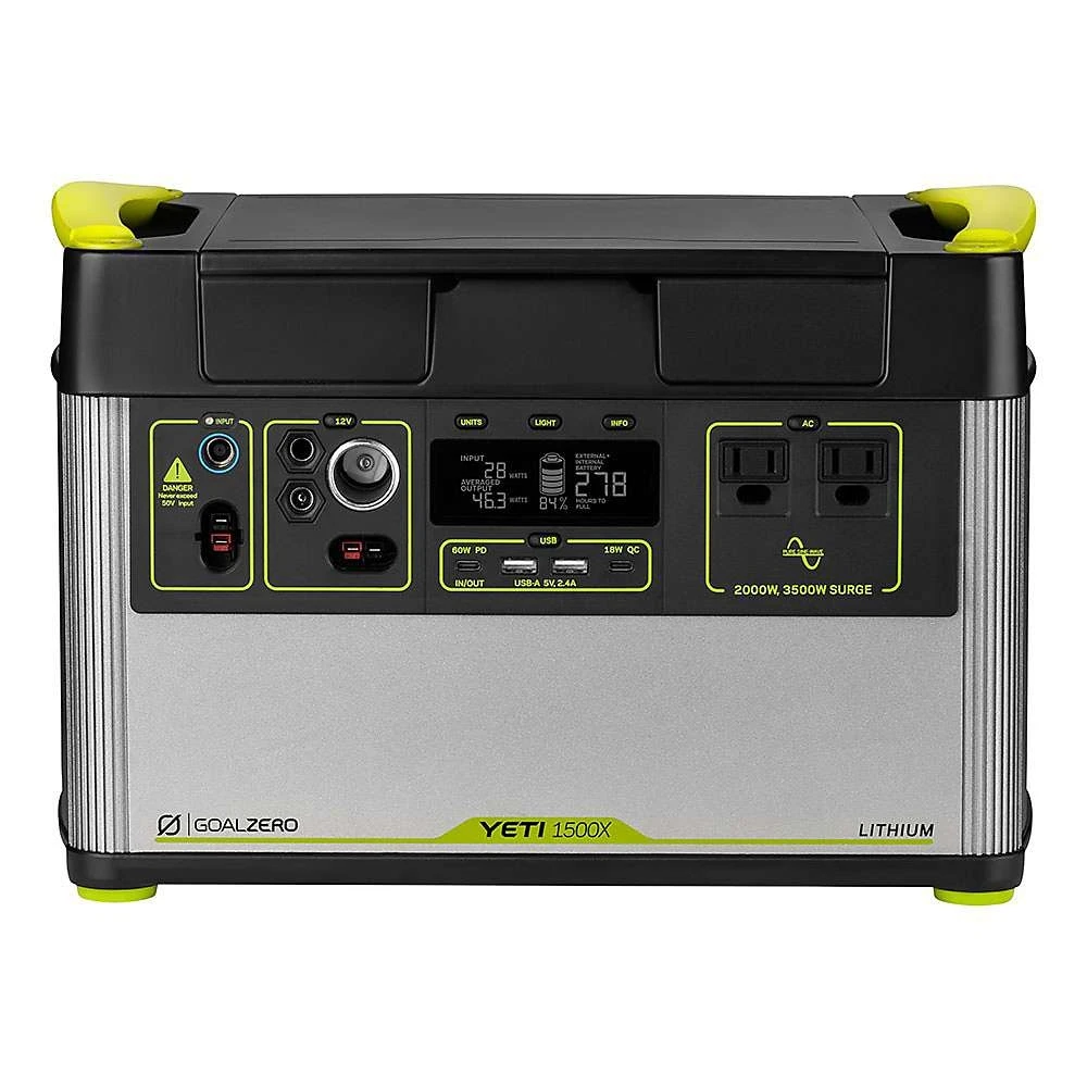Goal Zero Yeti 1500x Solar Kit With Boulder 100 Briefcase And Portable Generator