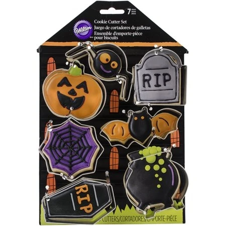 Wilton 7-piece Haunted House Cookie Cutter Set, Model 2308-0999