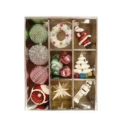 9071028 Home Indoor Christmas Decor Set Of 6 Decorative Pieces