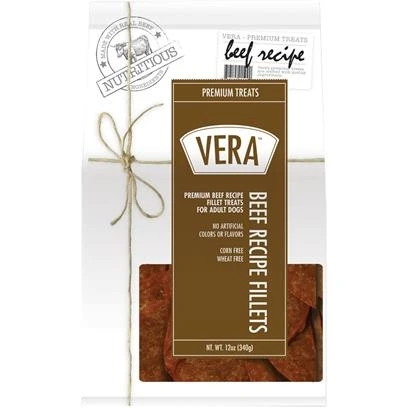 Vera Premium Duck Recipe Fillets Dog Treats, 12 Ounces