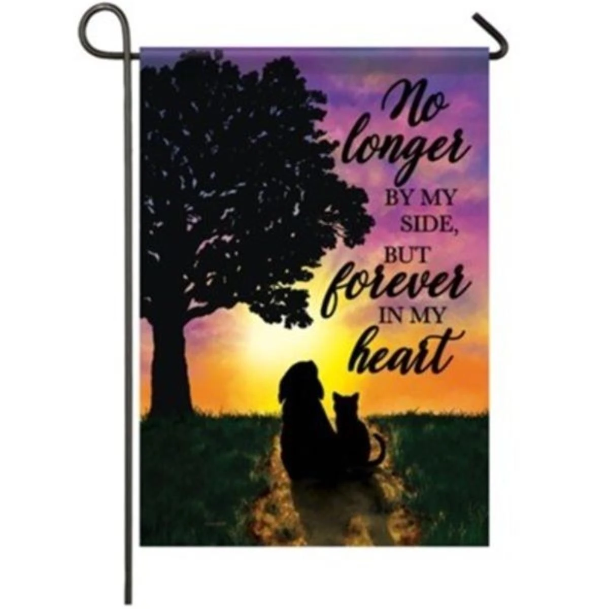 12.5 X 18 In. Dura Soft Garden Flag - Forever In My Heart Memorial