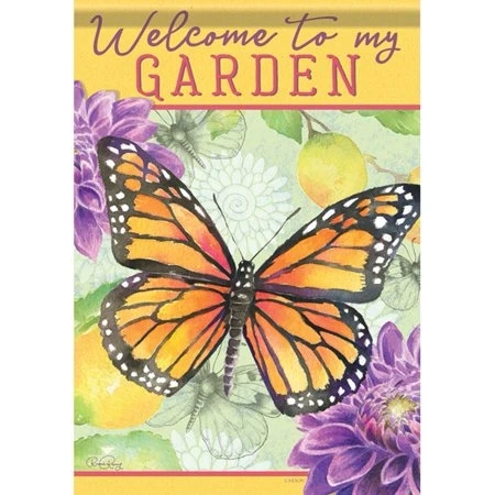 Carson Garden Flag - Garden Butterfly Design For Outdoor Decoration
