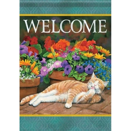 Carson Garden Flag - Sunny Cat Decorative Outdoor Flag