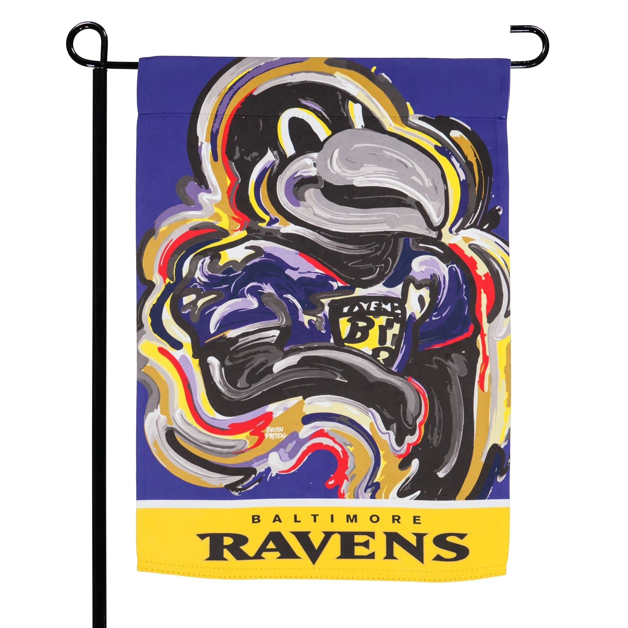 Baltimore Ravens 12.5 In. X 18 In. Double-sided Justin Patten Garden Flag