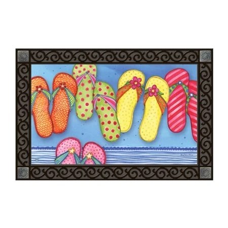 Magnet Works Matmate Favorite Flip Flops Decorative Door Mat