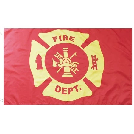 Fire Department Grommet Flag Emblem 3' X 5' By Briarwood Lane