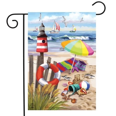 Shore Life Nautical Summer Garden Flag 12.5" X 18"