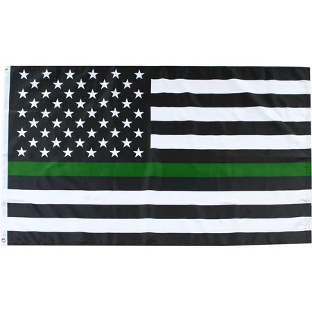 Thin Green Line Military Grommet Flag Armed Forces 3' X 5' By Briarwood Lane