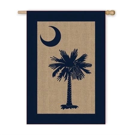 Evergreen Flag South Carolina Palmetto House Burlap Flag 44 X 1 Inches