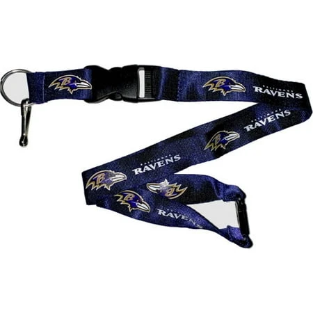 Baltimore Ravens Purple Lanyard Keychain - Aminco International Nfl-ln-095-31pr