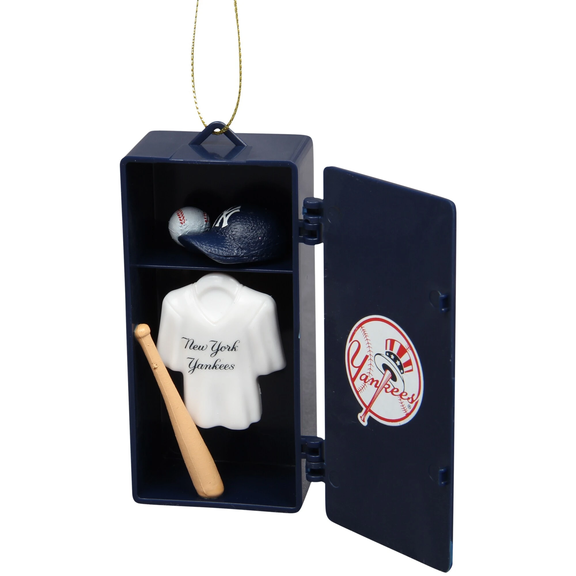 New York Yankees Team Locker Christmas Tree Ornament - Navy Blue