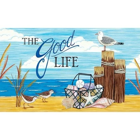 Custom Decor Mat - The Good Life 18" X 30" Indoor/outdoor Mat