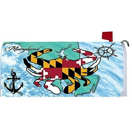 Maryland Crab Double Sided Garden Size Decorative Flag 12 Inch X 18 Inch