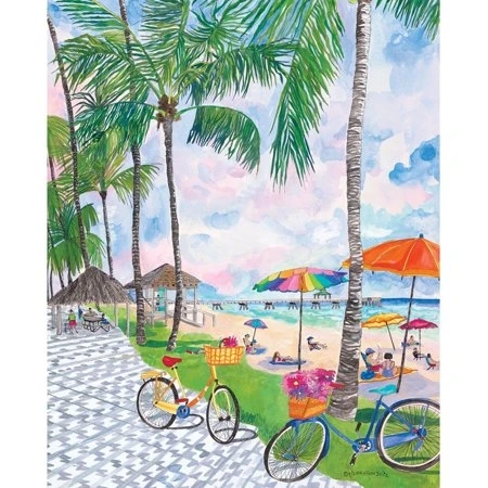 Bicycles With Baskets 1000 Piece Jigsaw Puzzle By Heritage Puzzles Model 40604