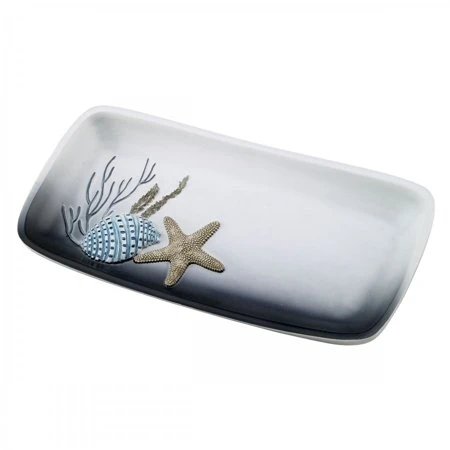 Avanti Blue Lagoon Tray - Multicolor Decorative Serving Tray