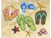 Flip Flop Family 550 pcs. - Jigsaw Puzzle by Heritage Puzzles (30535)