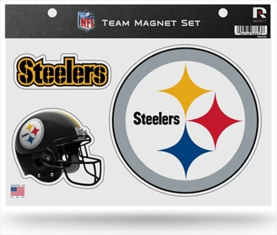 Pittsburgh Steelers Nfl Team Magnet Set, 3 Piece, 8 Inch X 11 Inch