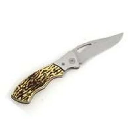 Mintcraft Jl-80831 Stag Horn Locking Knife With Durable Blade