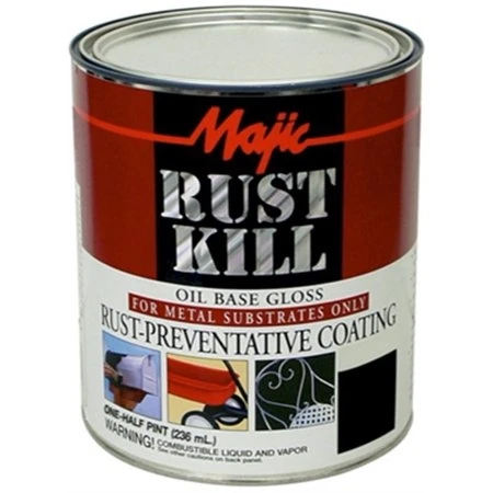 Majic Paints 8-5798-4 0.5 Pint Red Oxide Primer Rust Kill Enamel