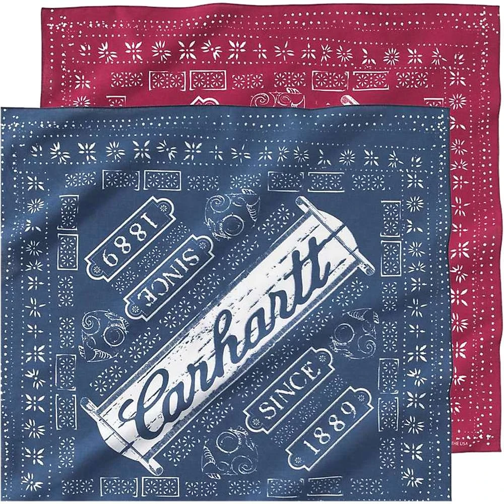 Carhartt Men's Work Bandana 2 Pack - One Size - Assorted