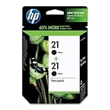 HP 21 Black Ink Cartridges, 2-Pack Standard Yield (C9508FN#140)  - At Staples