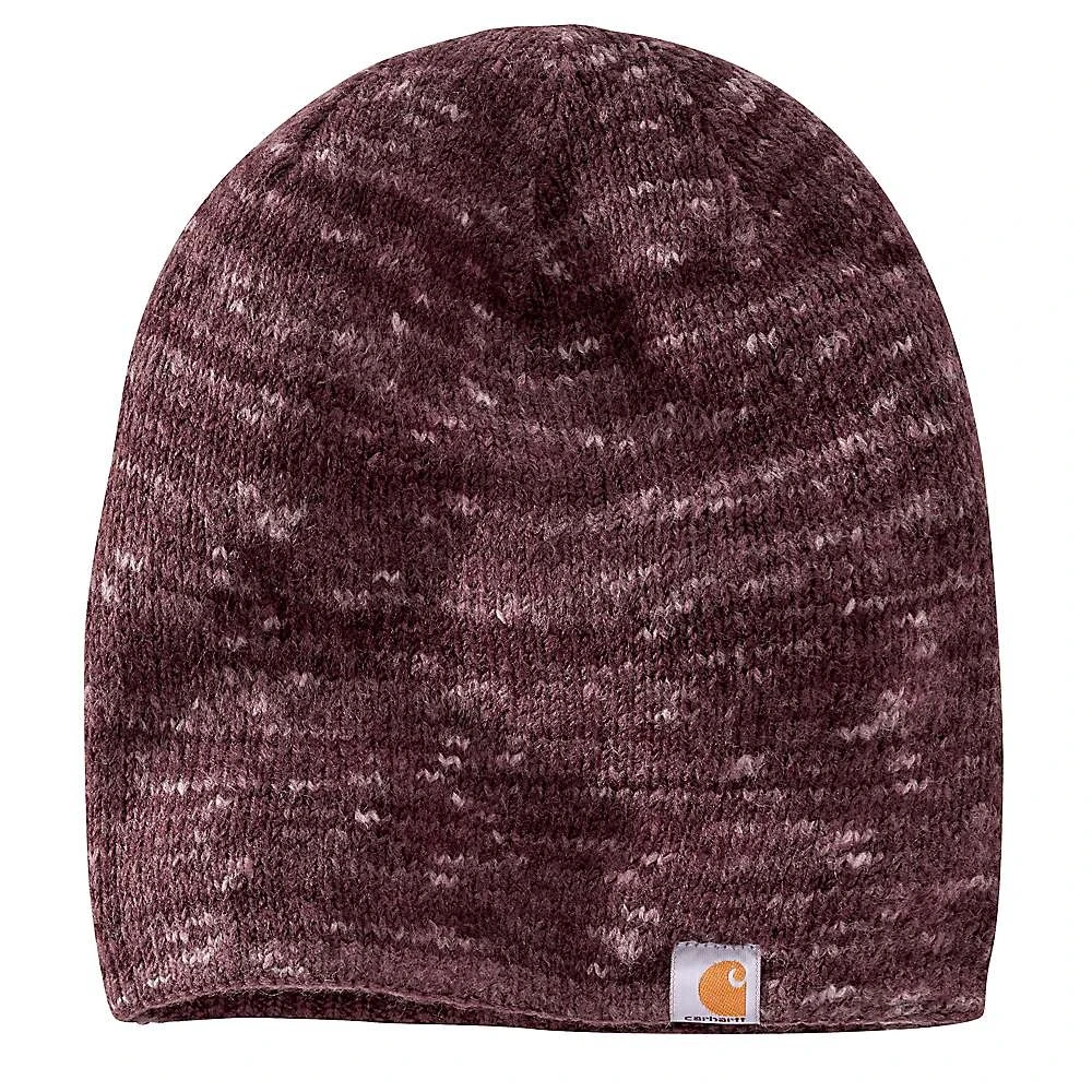 Carhartt Women's Space Dye Slouch Hat - One Size - Deep Wine And Flint Space Dye
