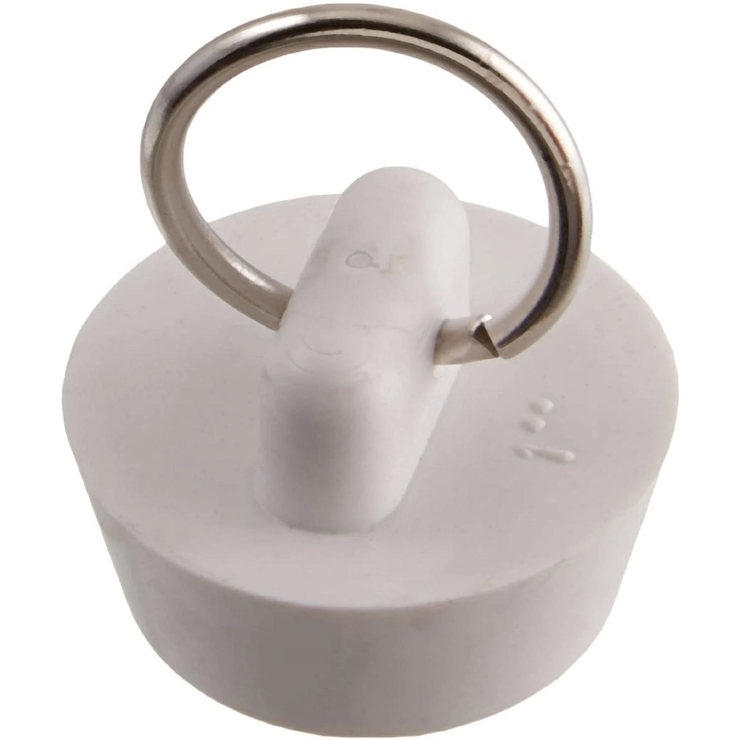 Plumbcraft 1 In. White Rubber Basin Stopper Model 7512000t