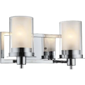 Hardware House Avalon 2-light Wall Fixture - Chrome Finish, Model 21-0454