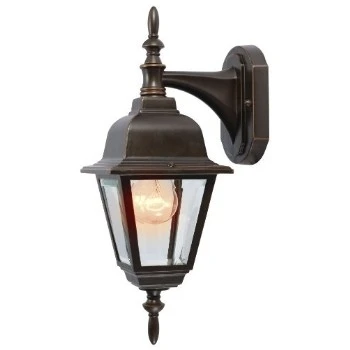 Hardware House 54-4312 Outdoor Wall Lantern - Classic Bronze Finish, 16-1/4" X 6"