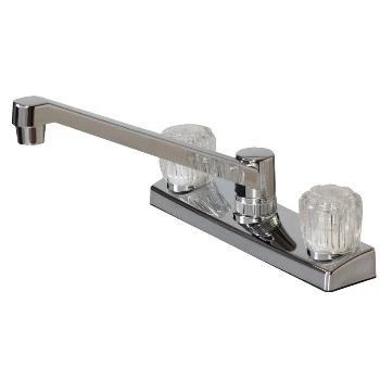 Hardware House 12-6717 Two-handle Kitchen Faucet Chrome Non-metallic