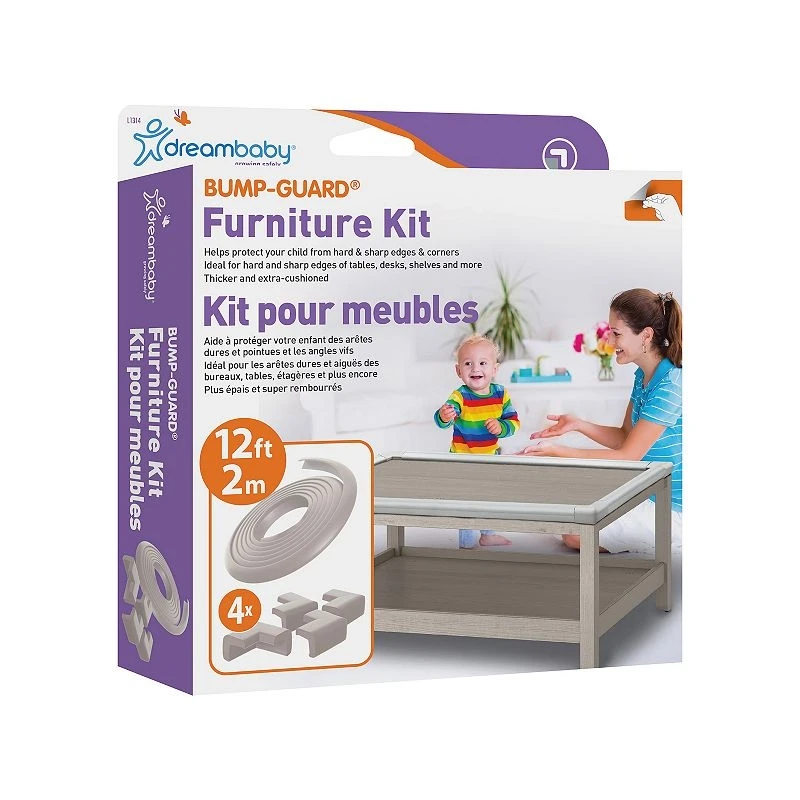 Dreambaby Foam Bump Guard Furniture Kit, Model L1314, Grey Color