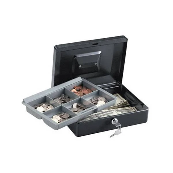 Sentrysafe Cb-10 Locking Cash Box With Money Tray, Small Size