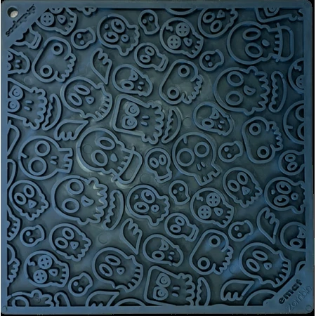 Zombie Design Emat Enrichment Lick Mat - Black For Pets
