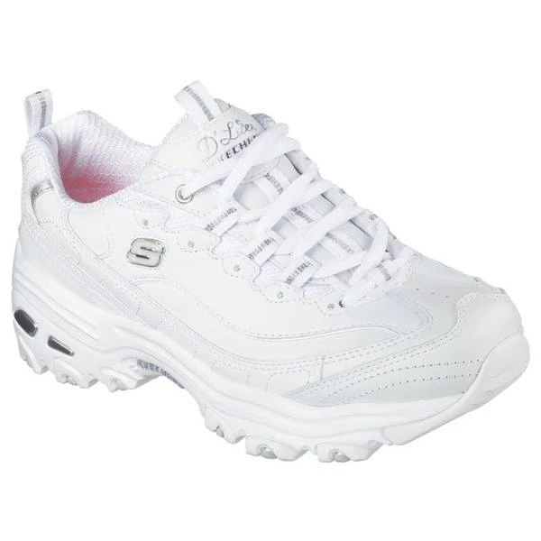 Skechers D'lites Fresh Start Women's Sneakers, Size 9, White Athletic Shoes