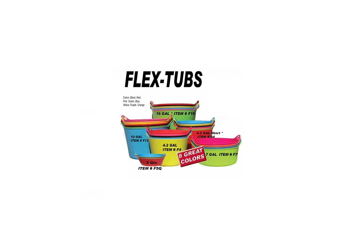 Tuff Stuff Products F16-mx 16 Gallon Flex Tub, Assorted Colors