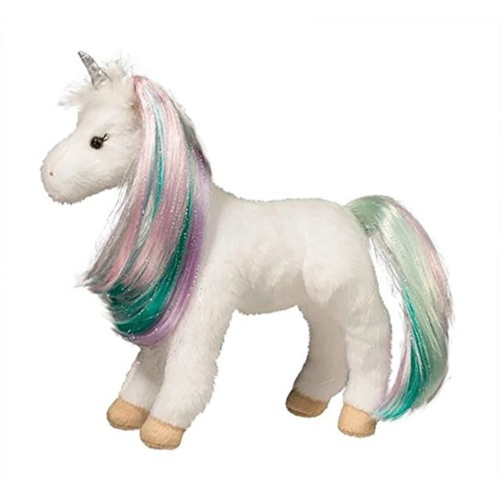 Douglas Jules Princess Unicorn Stuffed Animal, 10 Inches