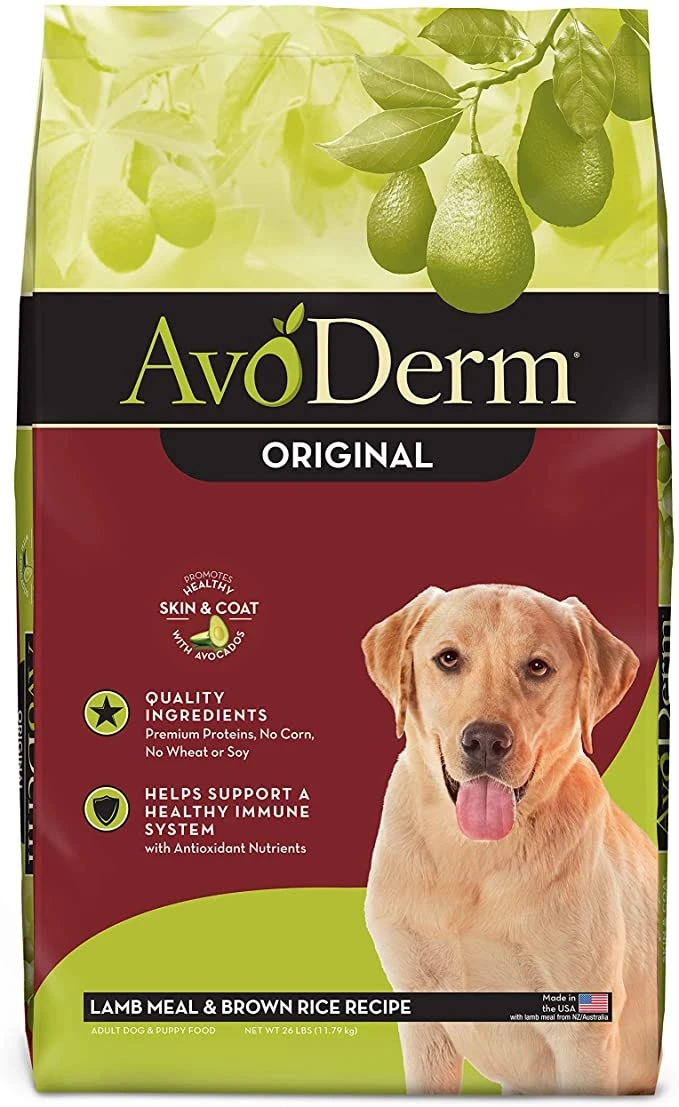Avoderm Natural Lamb Meal & Brown Rice Recipe Dry Dog Food, 26 Pounds