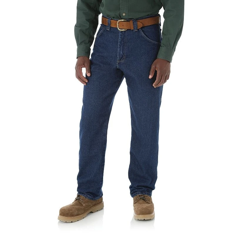 Men's Wrangler Riggs Relaxed Fit Carpenter Jeans, Size: 30x30, Antique Indigo